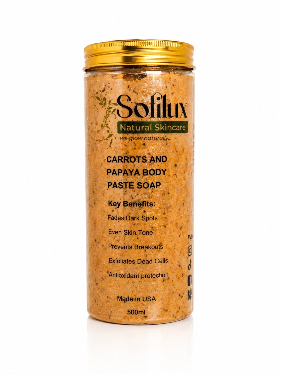 PAPAYA AND CARROT 🥕 BODY PASTE SOAP